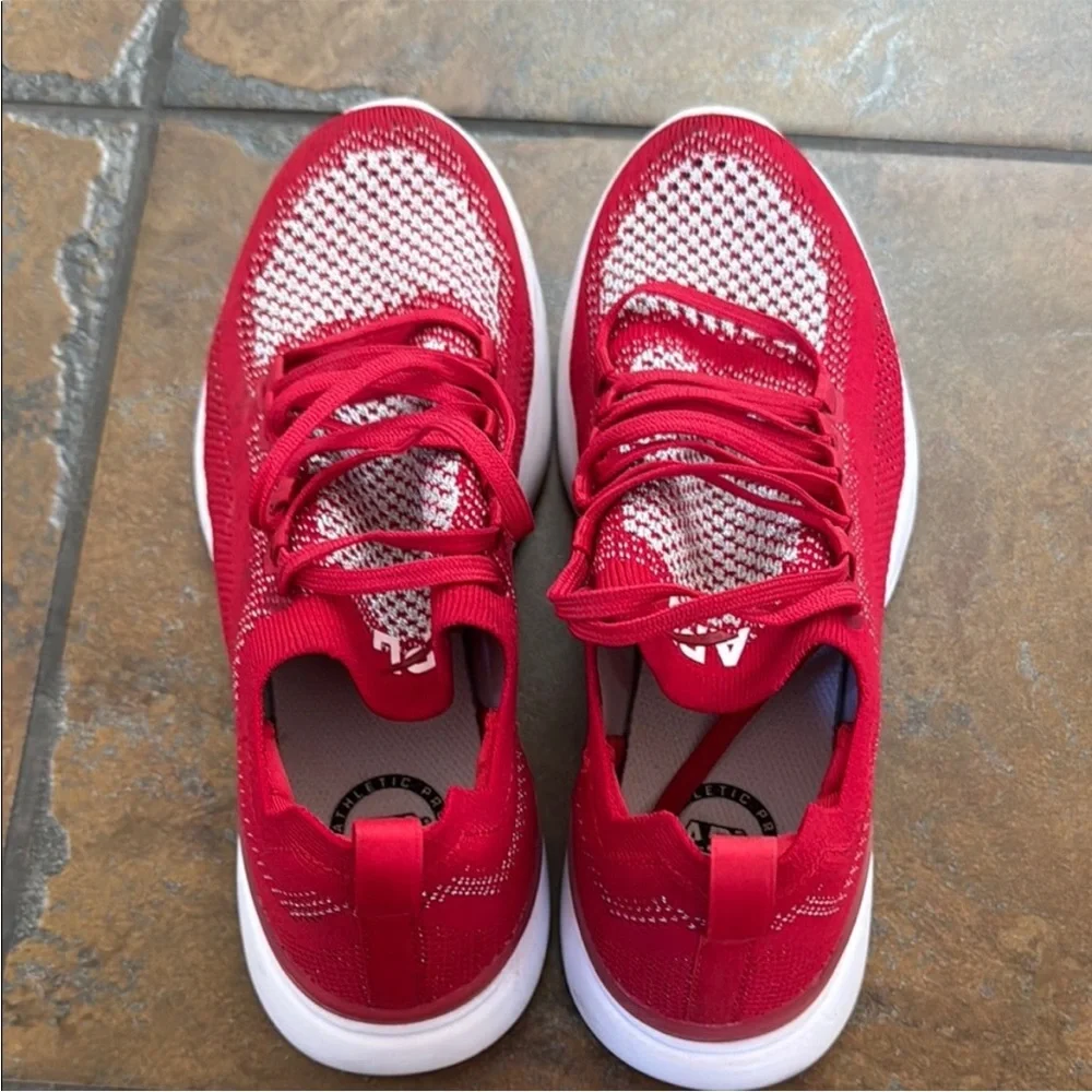 APL Techloom Breeze Running Shoes Sneakers Red Silver White 7 lightweight - Picture 6 of 9